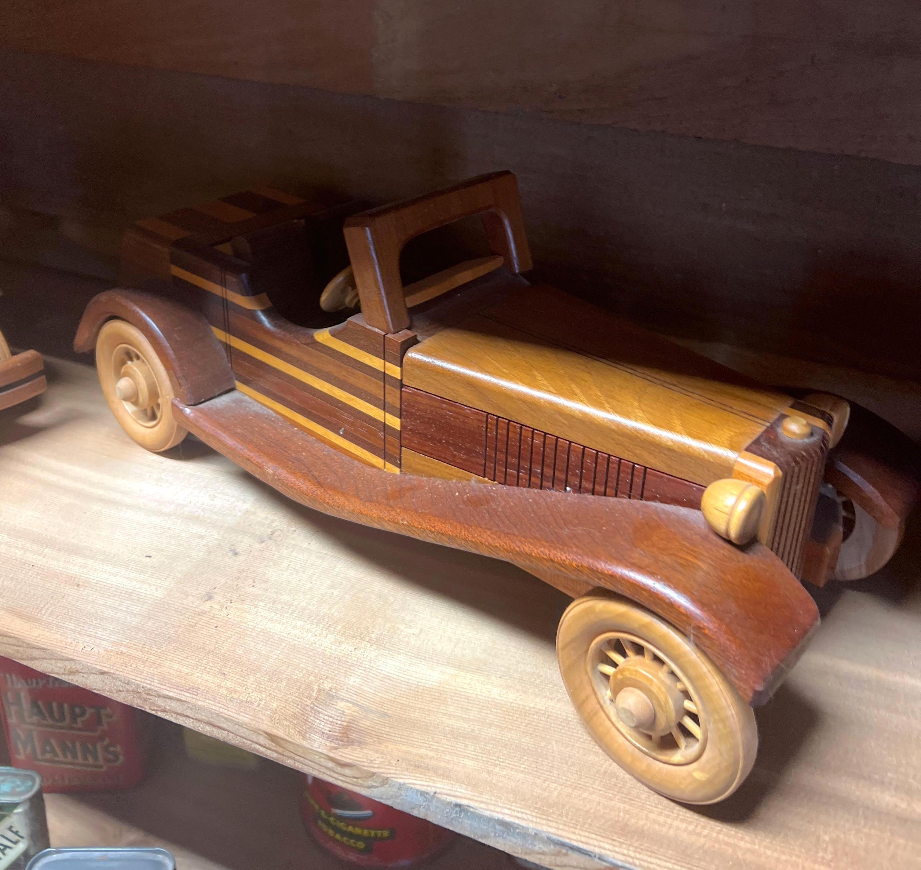 Lot of Misc. Wooden Carved Cars