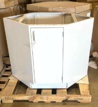 Corner Metal Sink Cabinet 35.25 in x 21 5/8 in x 32 in - New in Box