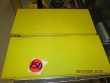 3cs-10ct Plastic Yellow Shelves