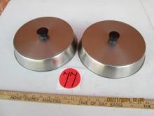 2-stainless Steel Grill Basting/melting Covers