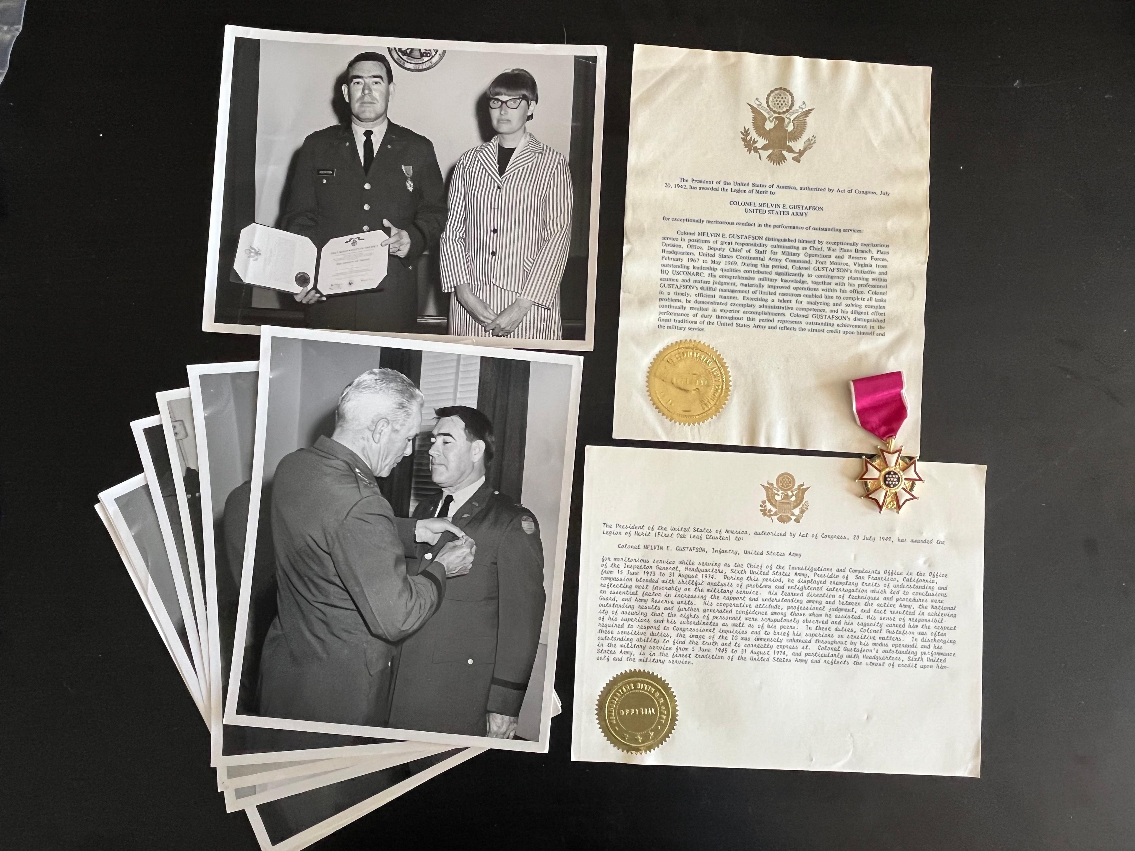 Vietnam War Era U.S. Army Legion of Merit Group