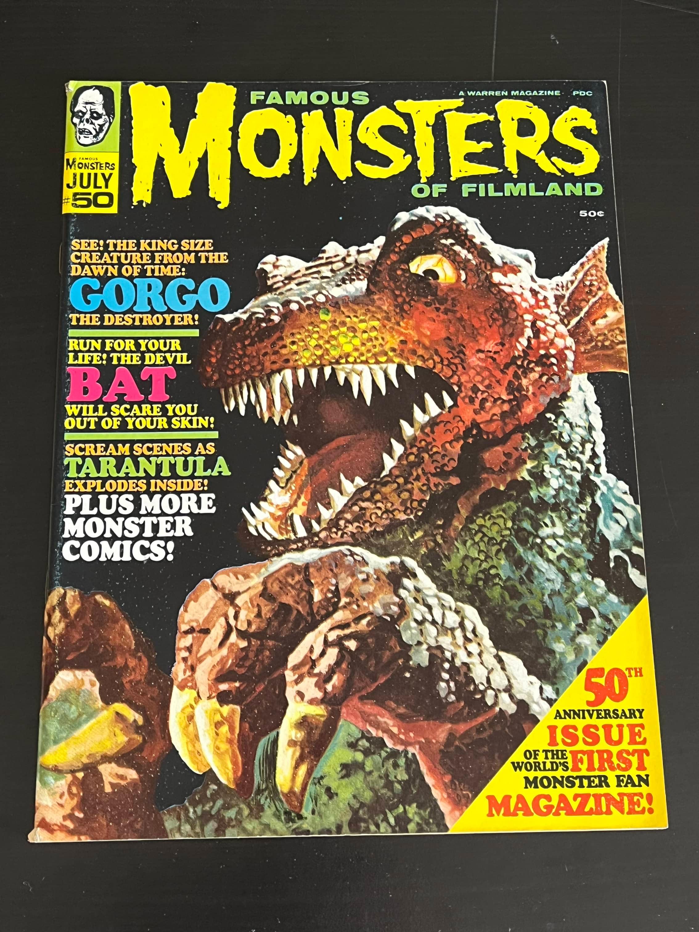 Famous Monsters #50/1968 Classic Basil Gogos Gorgo Cover