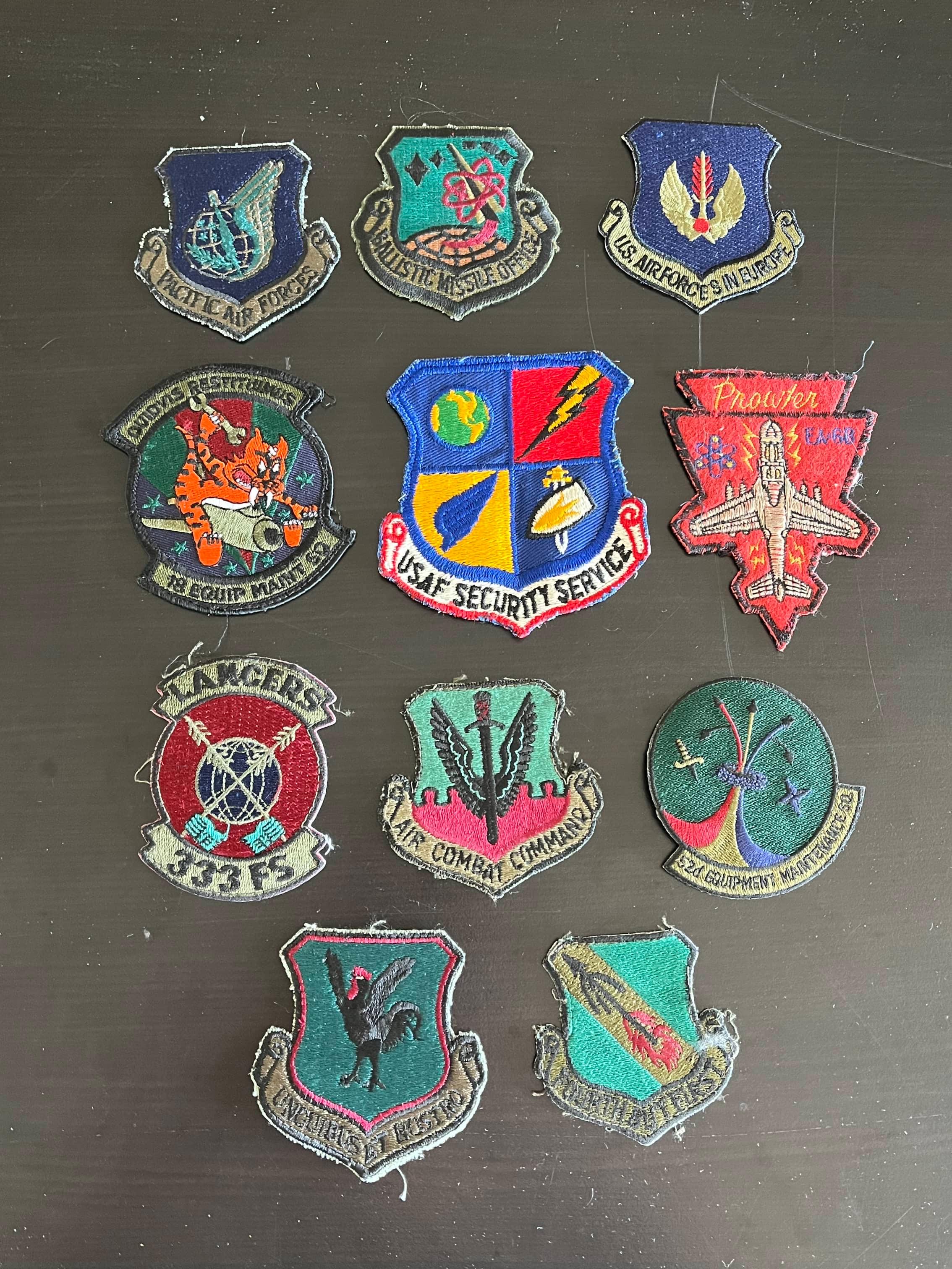 (11) Vintage USAF Unit Patches