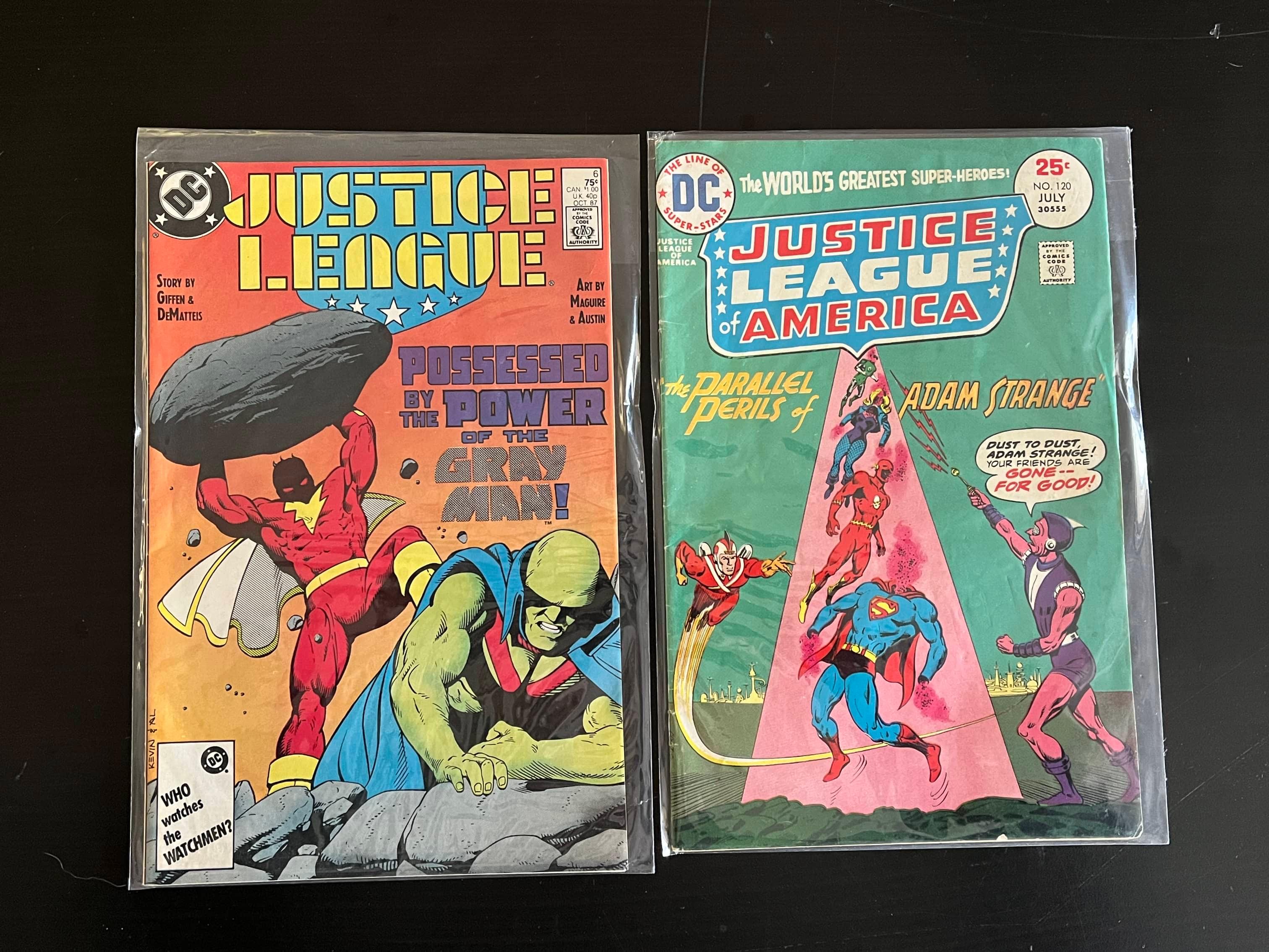 2 Issues Justice League #6 DC 1987 & Justice League of America #120 DC 1975
