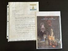 Employee Letter and Program for US Olympic Committee Night at Disneyland 1984 on Disneyland Letterhe