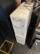 White Metal Storage Cabinets
