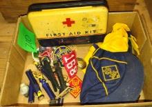 VINTAGE CUB SCOUT MISC. & FIRST AID BOX