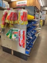 SHELVING AND PEG BOARDS DOUBLE-SIDED