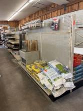 SHELVING AND PEG BOARDS DOUBLE-SIDED