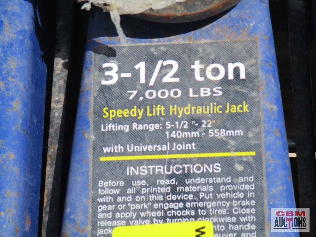Michelin 3-1/2 Ton 7,0000LBS Speedy Lift Hydraulic Jack w/ Universal Joint... Lifting Range: 5-1/2" 