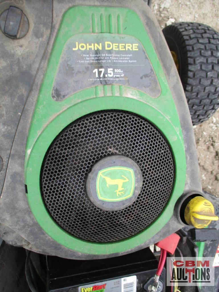 John Deere D105 Riding Lawn Tractor, 17.5 Hp, 187 Hrs, 42" Deck (Runs)