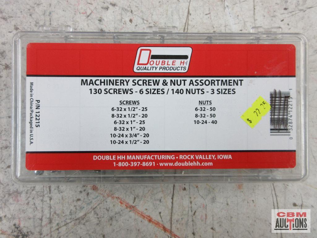Double HH 11215 Machinery Screw & Nut Assortment... Double HH 11072 Lock Nut Nylon Insert...