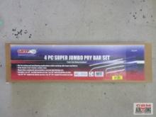 Grip 60244 4pc Super Jumbo Pry Bar Set... 36" Straight Jumbo Pry Bar... 36" Bent Tip Pry Bar 24" 45*