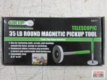 Grip 53411 Telescopic 35LB Round Magnetic Pickup Tool IIT 33103 16oz Fiberglass Handle Claw Hammer..