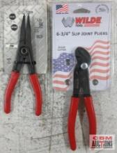 Wilde G251.B/CC 6-3/4" Angle Nose Slip Joint Pliers Wilde 564 Retaining Ring Pliers... ...