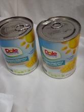 Qty. 2 Dented Cans Dole Crushed Pineapple 20 Oz Each