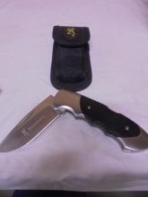 Browing Folding Lockblade Knife w/ Belt Sheafe