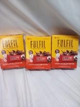 FulFil Vitamin and Protein Bar, 3 boxes of 4 chocolate peanut butter
