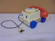 Vintage Fisher-Price Chatter Telephone Pull Toy