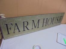 Galvinized Metal Farm House Sign