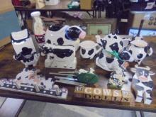 Large Group of Cow Décor Items