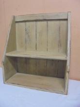 Primitive Style Wooden Shelf