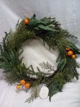 Threshold Faux Wreath Greenery w/ Persimmons.