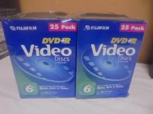 50 Brand New Fuji Film DVD&R Video Discs