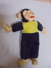 Vintage 1960's Vinyl Face Chimpanzee Doll