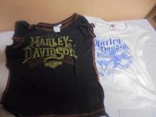2 Ladies Harley-Davidson T-Shirts