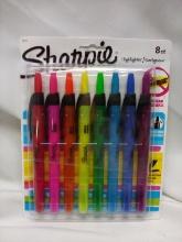 8 Pack of Click Style Sharpie Highlighters