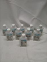 Lot of 10 EcoLab 4FlOz Moisturizing Gel Hand Sanitizer Bottles