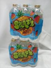 2 Packs of 6 Splash Blast Electrolyte Flavored Water- Pineapple Mango
