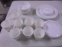 Place Setting For 8 Corelle Dishes
