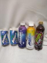 Energy drinks and Agame drinks and splash fizz