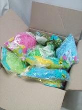 13.75”x14”x8.5” Box of Assorted Colored Silky Filler/ Easter Grass