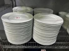 Bauscher 12 in. White Ceramic Plates