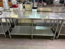 72 in. x 39 in. Stainless Steel Top Table