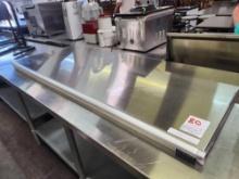 24 in. x 60 in. Stainless Steel Pass Through Shelf with Ticket Rail