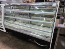 Federal 72 in. Refrigerated Curved Glass Chocolate Display Case