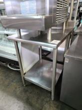 24 in. x 30 in. All Stainless Steel Table with Backsplash