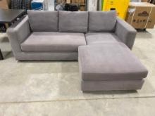 GRAY FABRIC SECTIONAL
