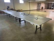 24'x4' Work Table w/ Electric
