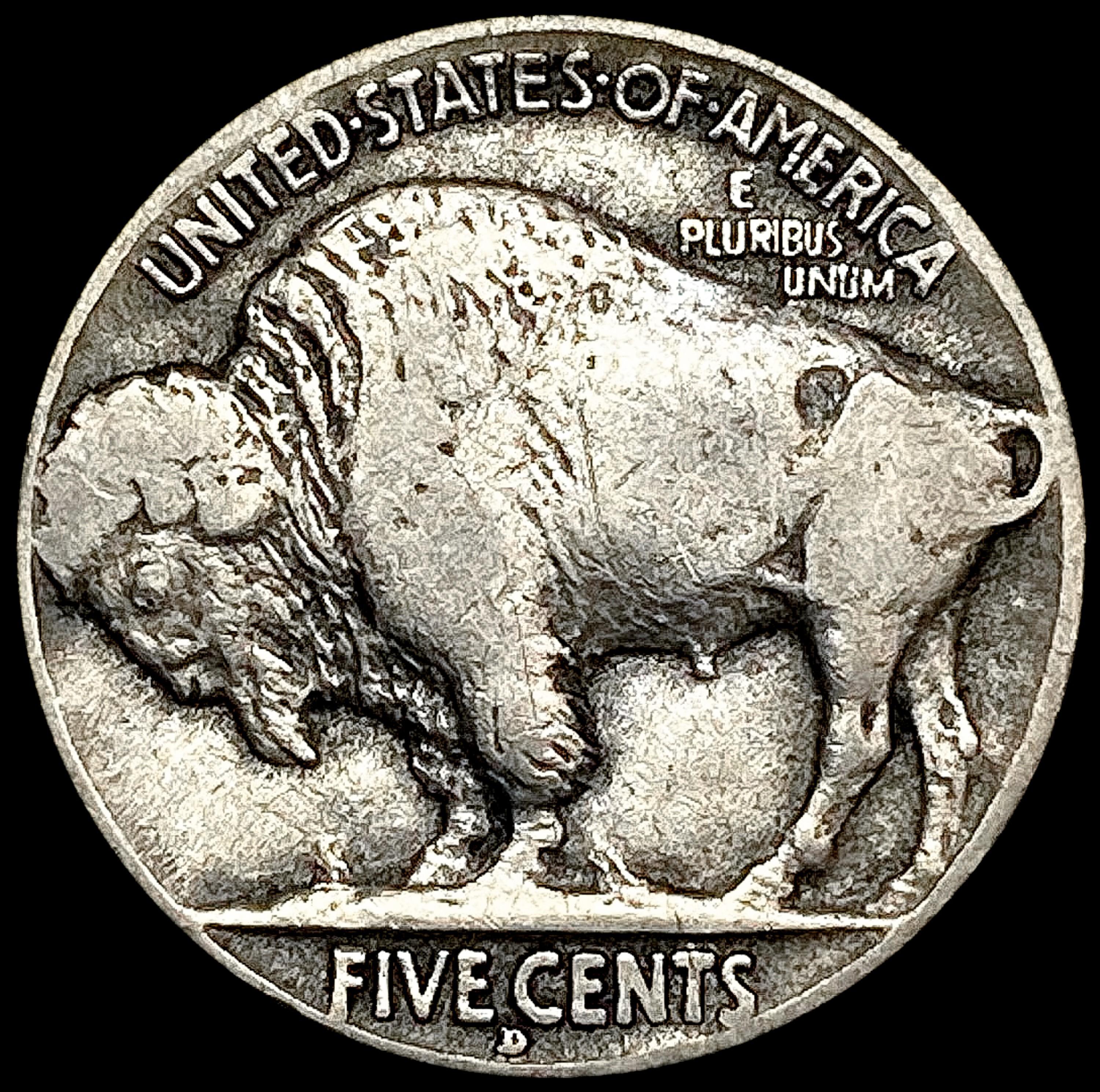 1913-D Buffalo Nickel LIGHTLY CIRCULATED
