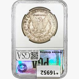 1880-S Morgan Silver Dollar PGA MS64+ PL