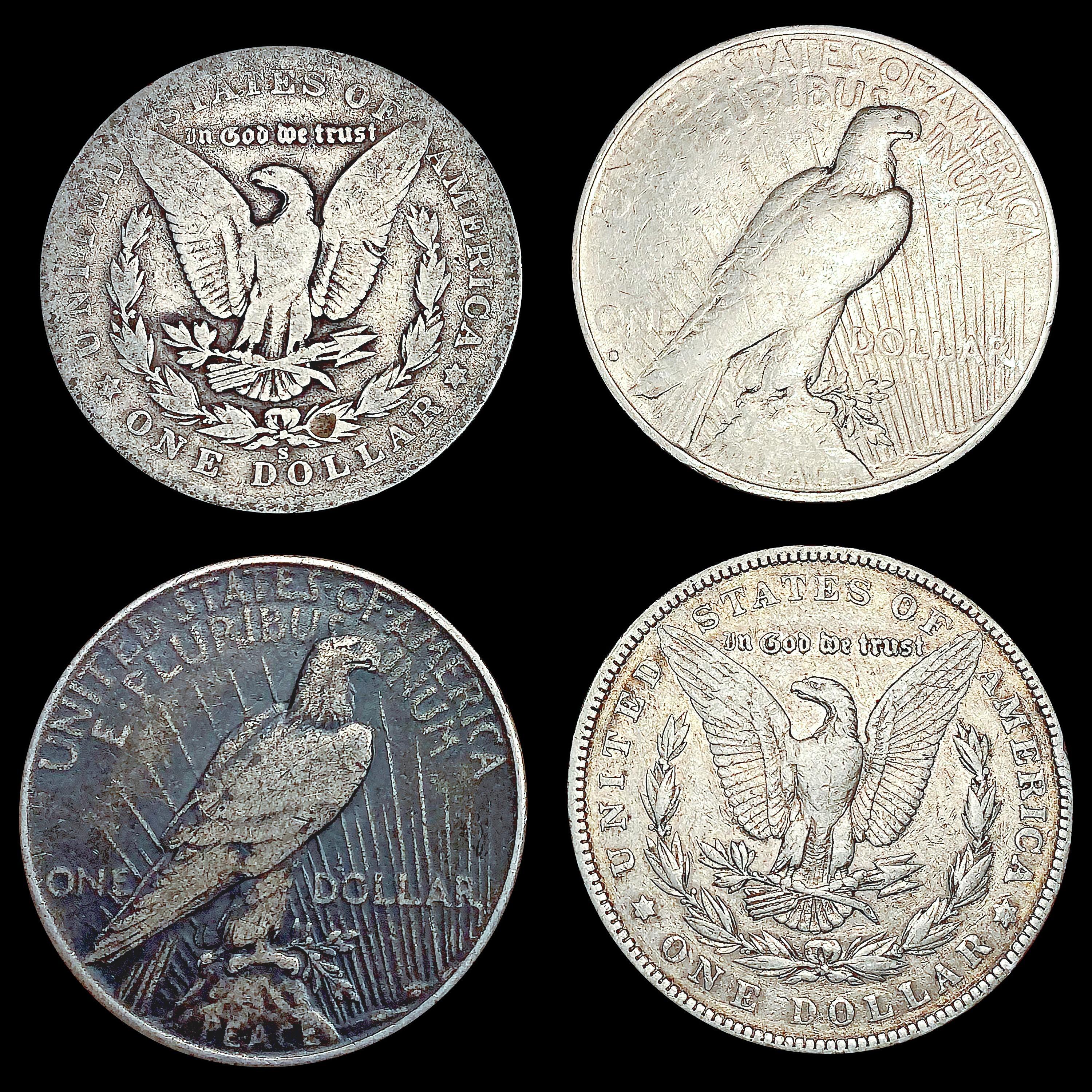 [4] Varied US SilveDollars [1904, 1904-S, 1935, 19