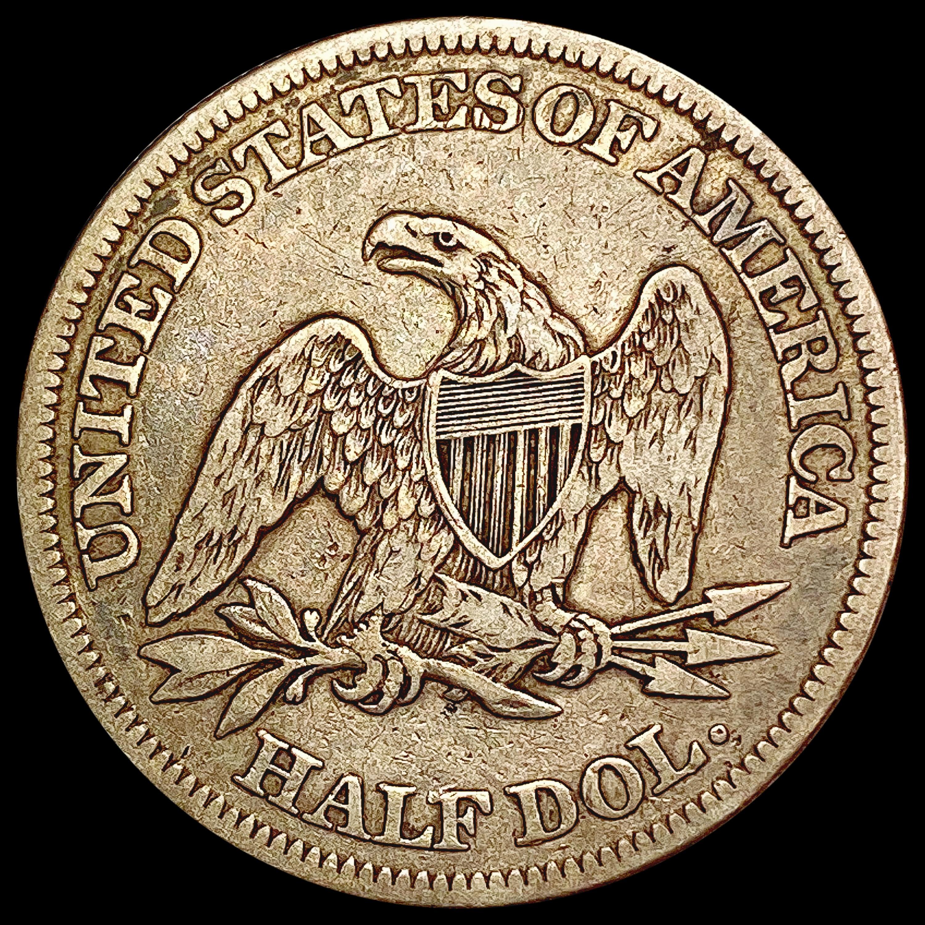 1861 Seated Liberty Half Dollar LIGHTLY CIRCULATED