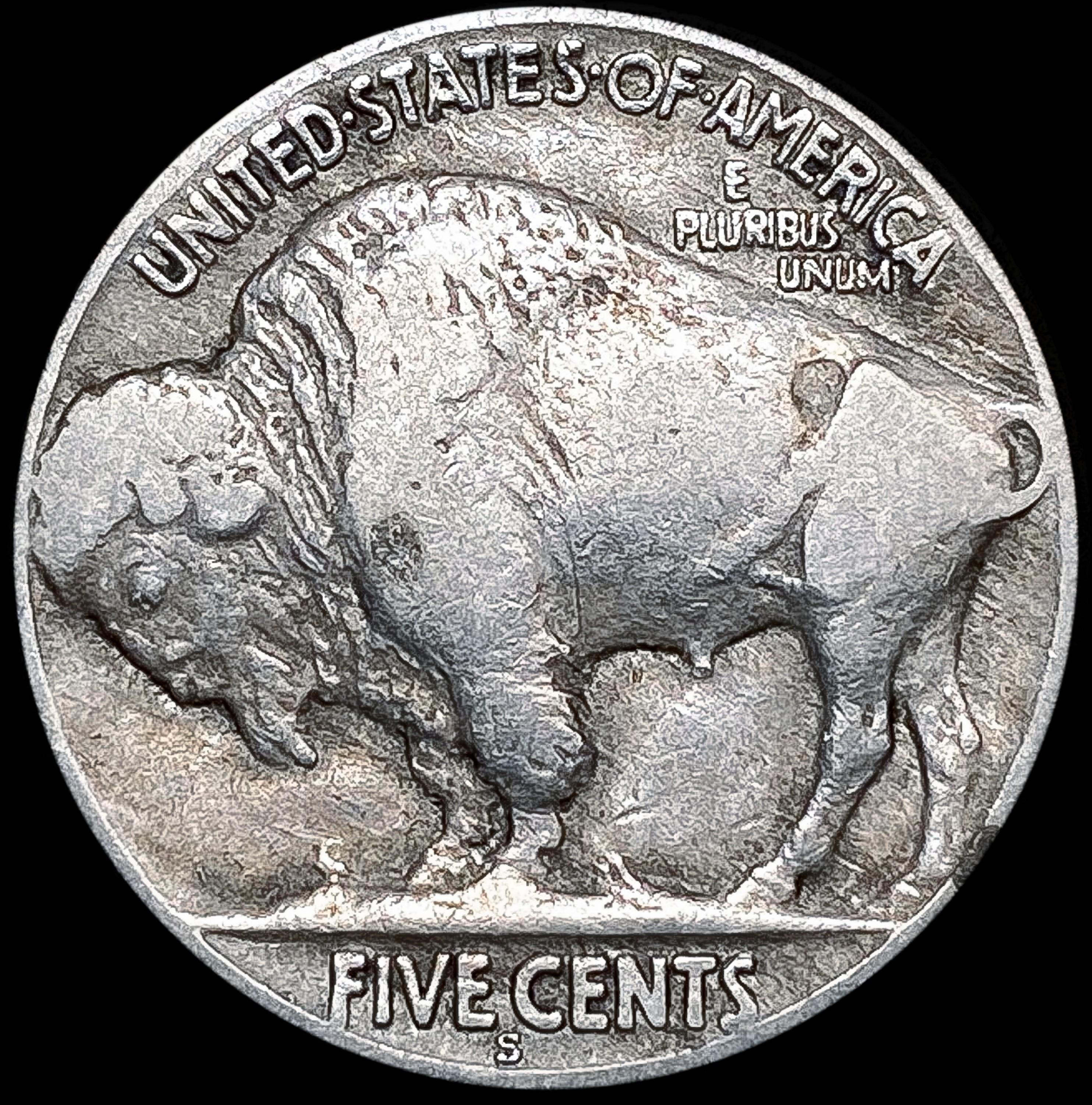 1921-S Buffalo Nickel NICELY CIRCULATED