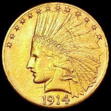1914-D $10 Gold Eagle HIGH GRADE