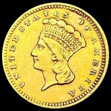 1861 Rare Gold Dollar CLOSELY UNCIRCULATED